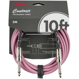 Fender Contour™ Series Instrument Cables, Burgundy Mist