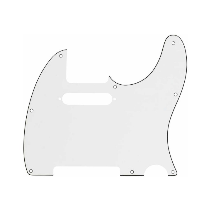 Fender 8-Hole Mount Multi-Ply Telecaster Pickguard, Parchment