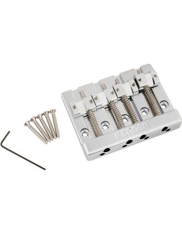 Fender HiMass™ 4-String Bass Bridge Assembly With Zinc Saddles, Chrome