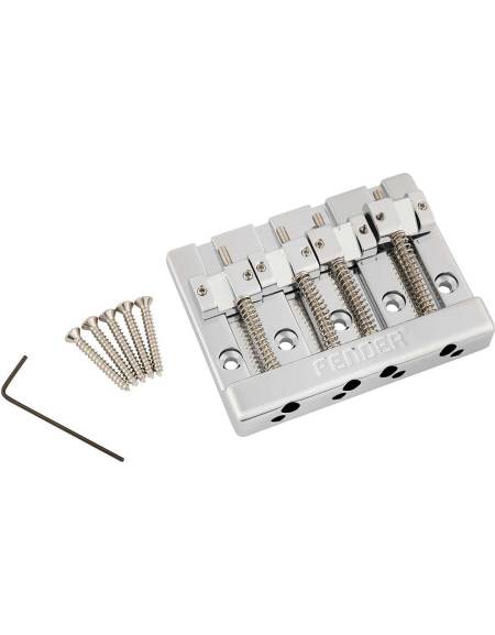 Fender HiMass™ 4-String Bass Bridge Assembly With Zinc Saddles, Chrome