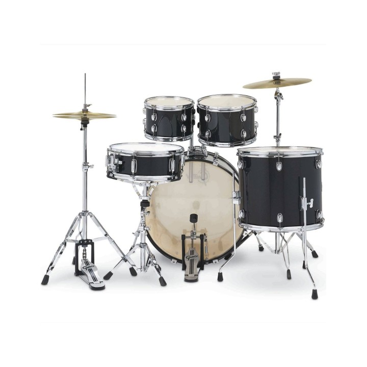Gretsch Renegade GR801.050, 5-Piece Shell Set with Cymbals and Hardware, Black Mist