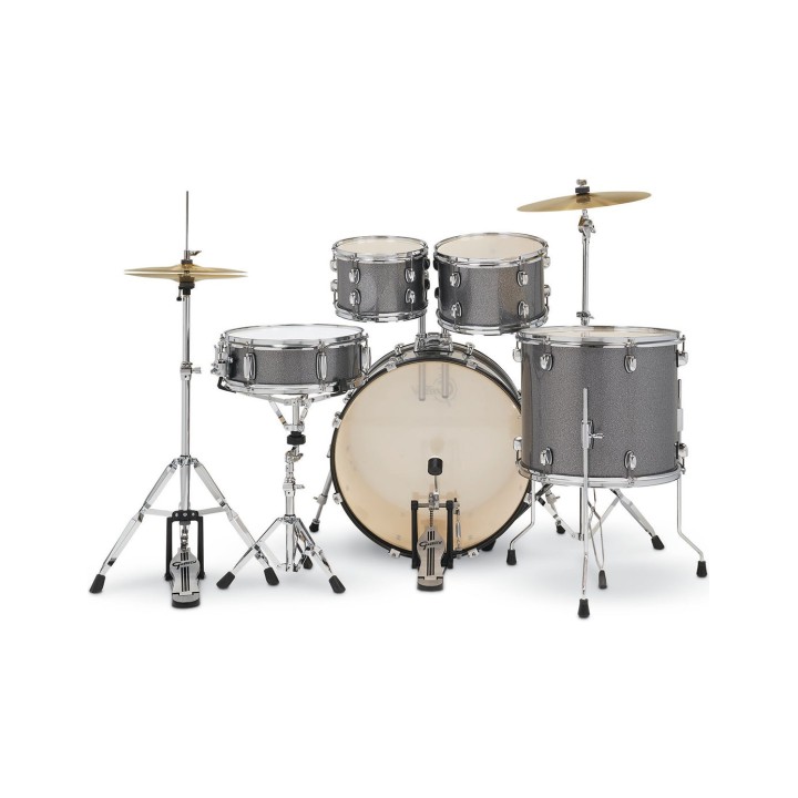 Gretsch Renegade GR801.052, 5-Piece Shell Set with Cymbals and Hardware, Grey Sparkle