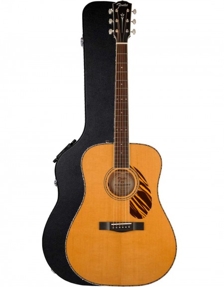 Fender PD-220E Dreadnought, Ovangkol Fingerboard, Natural, with Hardshell Case