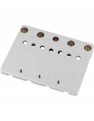 Fender® HiMass™ String-Through 4-String Bass Bridge Assembly With Brass Saddles, Chrome