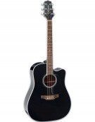 Takamine GD34CE-BLK, Gloss Black with Gig Bag