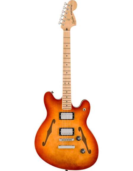 Squier Affinity Series® Starcaster® Deluxe, Maple Fingerboard, Sienna Sunburst