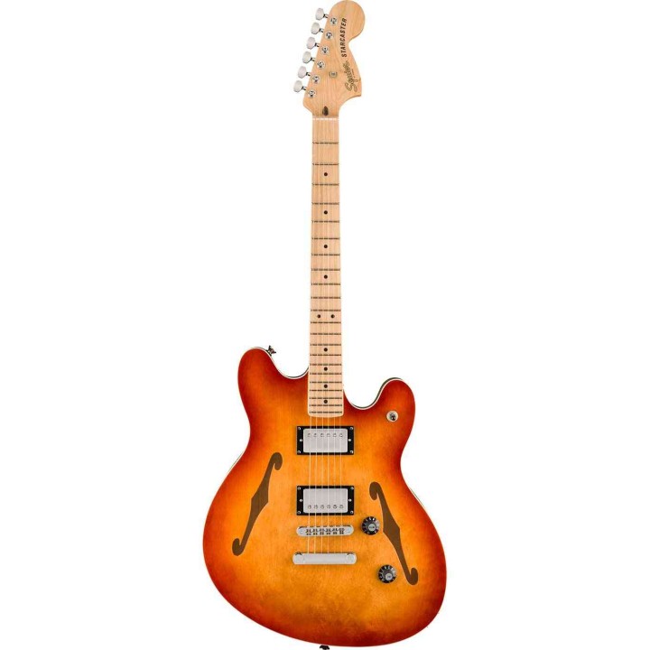 Squier Affinity Series® Starcaster® Deluxe, Maple Fingerboard, Sienna Sunburst
