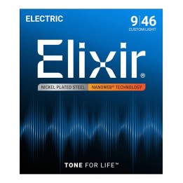 Elixir 12027 Nanoweb Coated - Custom Light / (.009-.046)