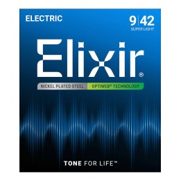Elixir 19002 Optiweb Coated - Super Light / (.009-.042)