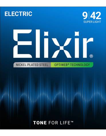 Elixir 19002 Optiweb Coated - Super Light / (.009-.042)