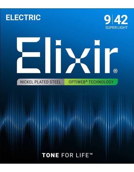 Elixir 19002 Optiweb Coated - Super Light / (.009-.042)