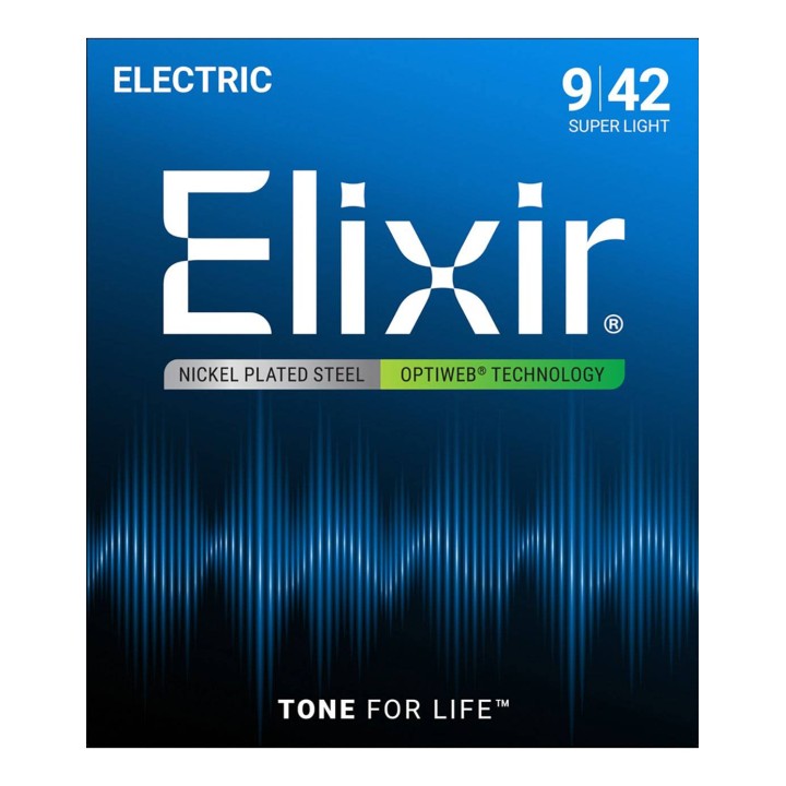 Elixir 19002 Optiweb Coated - Super Light / (.009-.042)