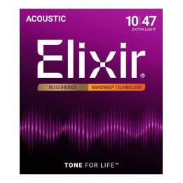 Elixir 11002, Nanoweb Extra Light (10-47)