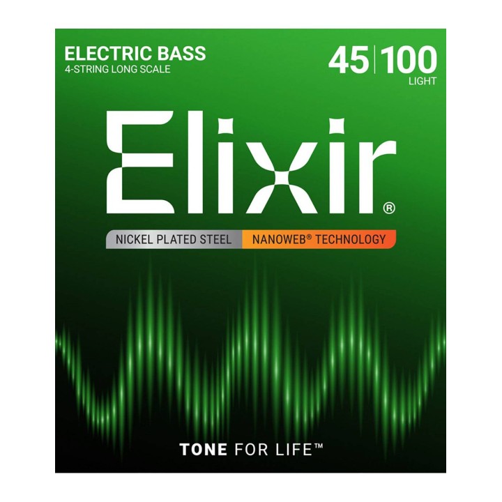 Elixir 14052 Nanoweb Coated Long Scale - Light (.045-.100)