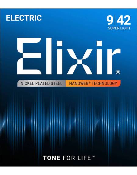 Elixir 12002 Nanoweb Coated - Super Light / (.009-.042)