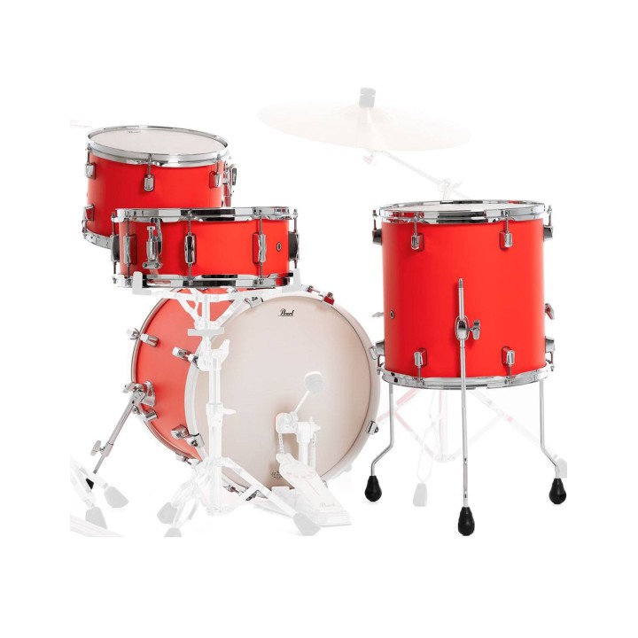 Pearl DMP984P/C899 Decade Maple, 4-Piece Shell Set, Matte Racing Red