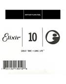 Elixir 13010 Single Strings: Anti-Rust Plain Steel Strings .010