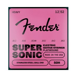 Fender SuperSonic™ 50 Flatwound Stainless Steel Guitar Strings (.012-.052)