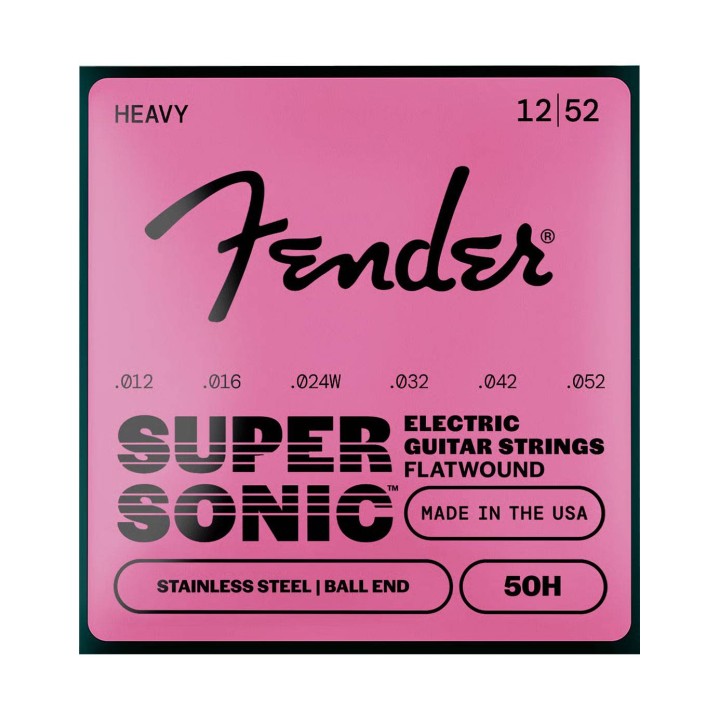 Fender SuperSonic™ 50 Flatwound Stainless Steel Guitar Strings (.012-.052)