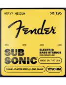 Fender SubSonic™ 7250HM, Nickel-Plated Steel Bass Strings (050-.105)