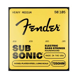 Fender SubSonic™ 7250HM, Nickel-Plated Steel Bass Strings (050-.105)