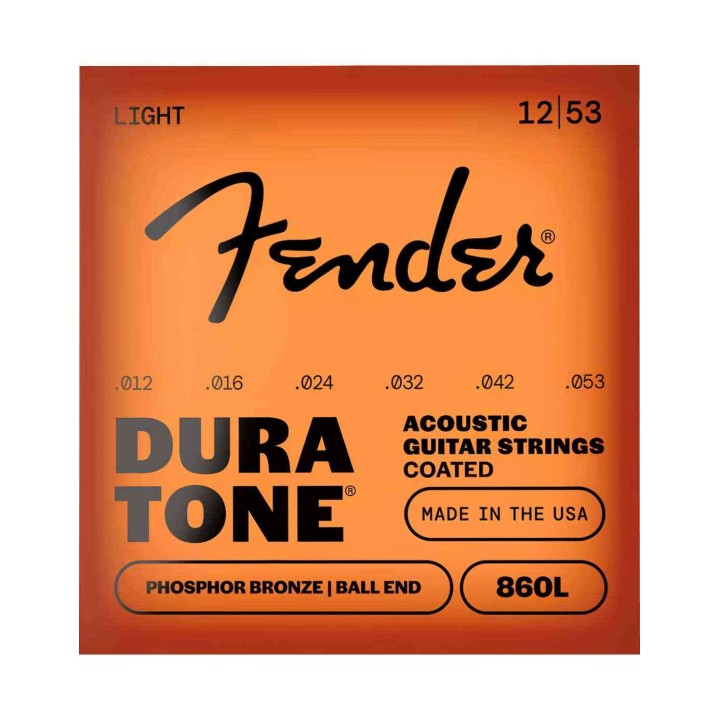 Fender 860L Dura-Tone® Coated Phosphor Bronze .012-.053