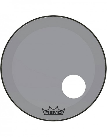 Remo 20" COLORTONE POWERSTROKE 3 CLEAR SMOKE BASSDRUMHEAD - P3-1320-CT-SMOH, 5" HOLE