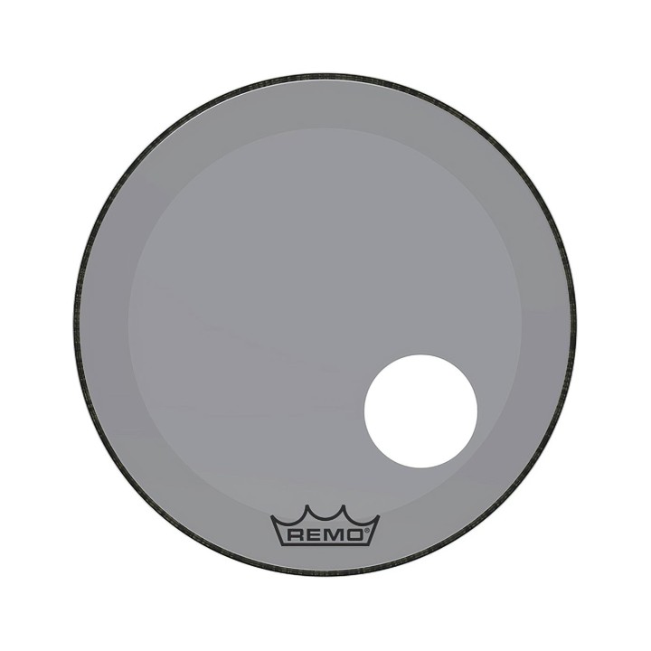 Remo 20" COLORTONE POWERSTROKE 3 CLEAR SMOKE BASSDRUMHEAD - P3-1320-CT-SMOH, 5" HOLE