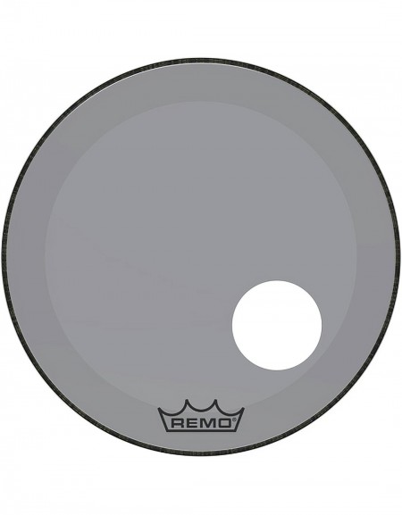 Remo 22" COLORTONE POWERSTROKE 3 CLEAR SMOKE BASSDRUMHEAD - P3-1322-CT-SMOH, 5" HOLE