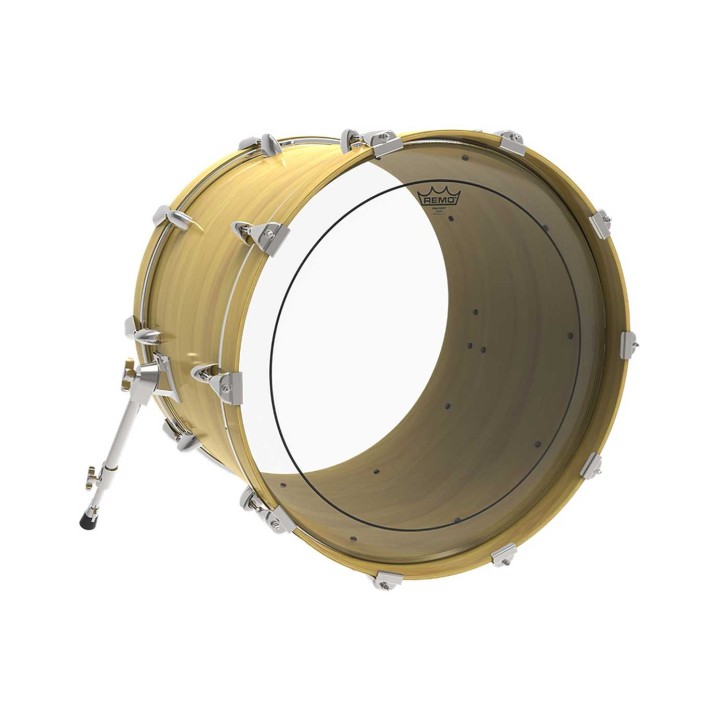 Remo 22" Pinstripe Clear Bass Drum Head - PS-1322-00